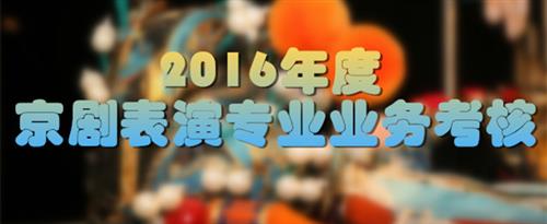 啊操我一下吧视频国家京剧院2016年度京剧表演专业业务考...